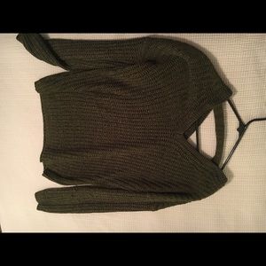 Green chunky sweater